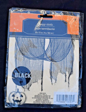 Black Creepy Gauze Cloth Halloween Decor 30"x72"