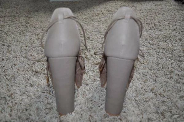 Zapatos de tacón Boohoo Suzana de gamuza con plataforma para mujer 6,5 marrón Foto 3 de 4