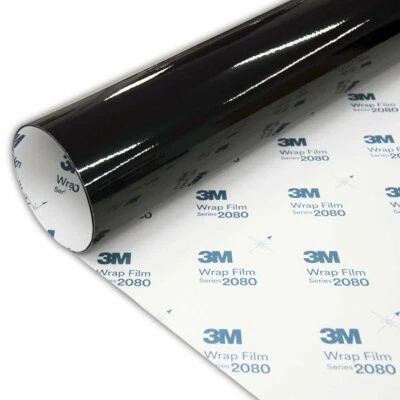 3M 2080 Schwarz Glanzend Autofolie Car Wrapping Folie G12 - Bild 1 von 4