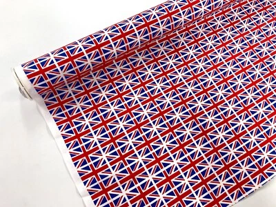 ROSE AND HUBBLE Union Jack cotton Fabric British Poplin Material for Party Decor Tablecloth