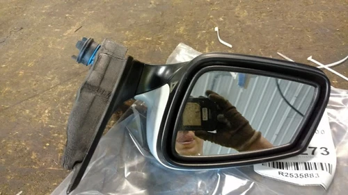 OEM Side View Door Mirror For Bmw 740I Left Blk-Txt Wht-Cvr Pwr Cvr Cracked