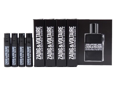 ZADIG & VOLTAIRE THIS IS HIM! .8ml .02fl oz x 4 COLOGNE SPRAY SAMPLES