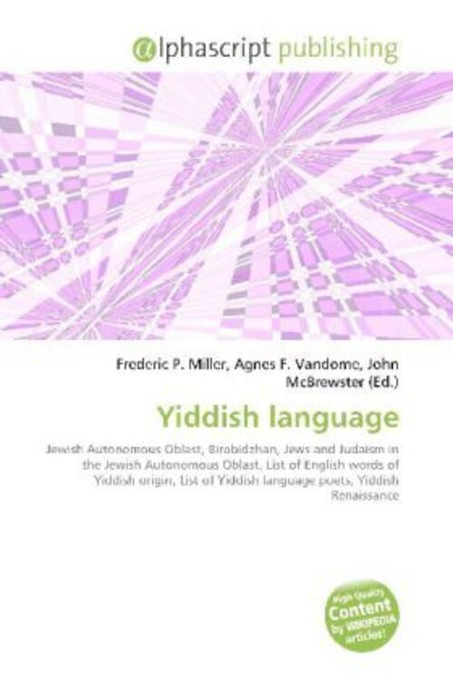 Thumbnail - Frederic P. Miller (u. A.) | Yiddish Language | Taschenbuch | Englisch