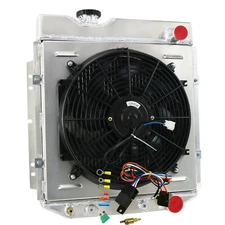 4-Row Aluminum Radiator+Shroud+Fan for 64-66 Ford Mustang/60-65 Falcon Comet V8
