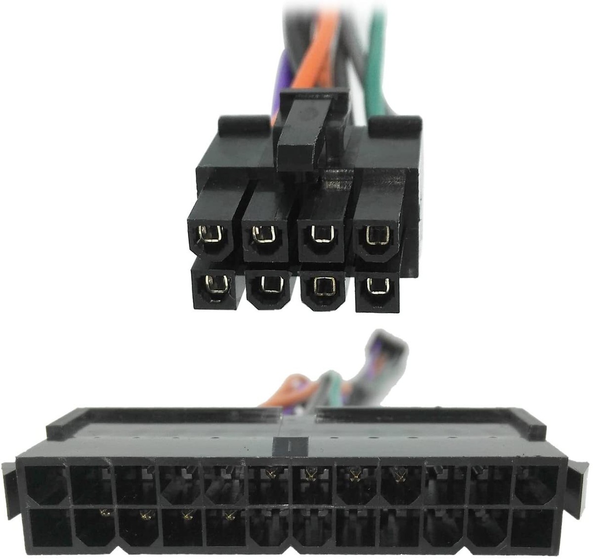 24-Pin to 8-Pin 18AWG ATX Power Supply Adapter Cable for