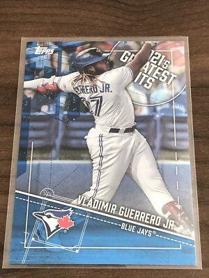 2022 Topps Series 1 VLADIMIR GUERRERO JR. BLUE Parallel 2021's Greatest Hits