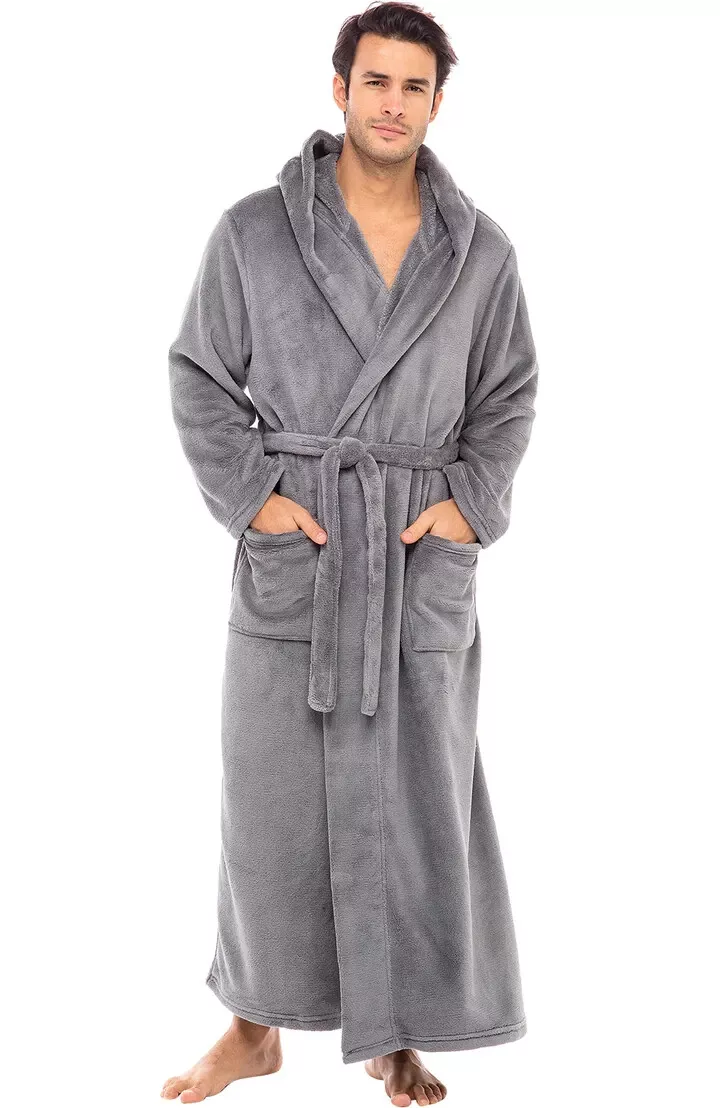 Alexander Del Rossa Women's Plush Fleece Robe with Hood, Long Warm Solid  Bathrobe : : Clothing, Shoes & Accessories