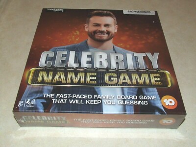 Celebrity Name Game TV Game Show Family Board Game - New | eBay