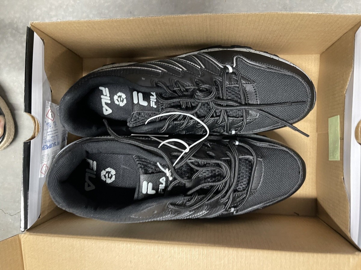 *NEW* FILA MEN\'S QUADRIX TRAIL SNEAKER. BLACK GRAY. SIZE: 10 FILA Quadrix Trail Running Sneakers Men main image 3