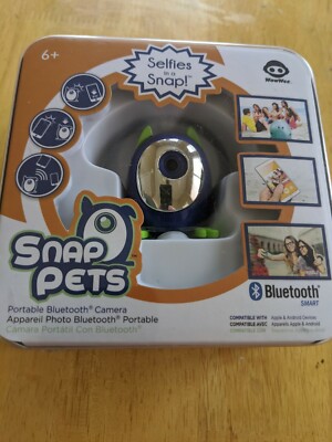 WOWWEE SNAP PETS Portable Bluetooth Camera Blue NEW IN BOX!