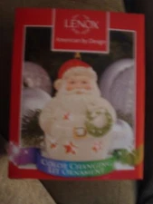 LENOX COLOR CHANGING LIT SANTA ORNAMENT