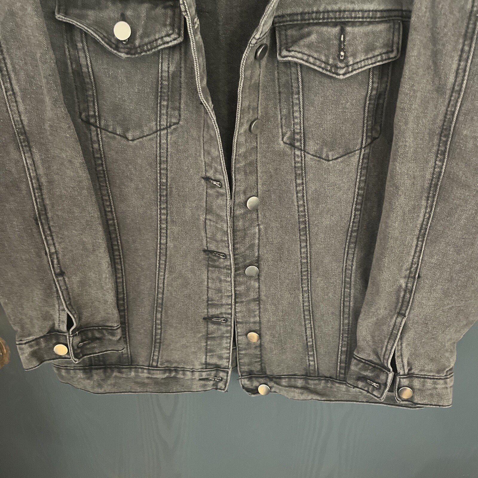 Black Denim Jacket - image 13