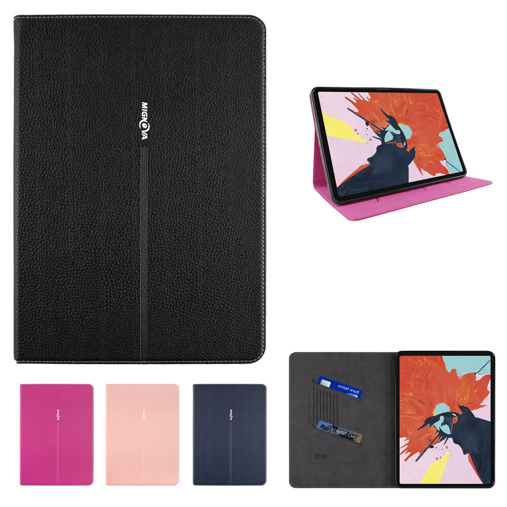 For iPad Pro 12.9 3rd Gen Case Kickstand & Pencil Holder Folio