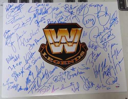Bret Hart Hulk Hogan Razor Ramon Diesel + WWE Legends Signed 16x20 Photo PSA/DNA - Picture 4 of 24