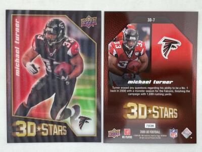 2009 Upper Deck 3D Stars Lenticular #7 - MICHAEL TURNER - Atlanta Falcons