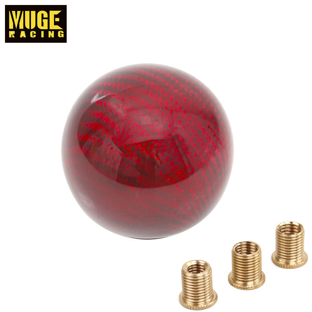 Racing Carbon Fiber Aluminum Manual Car Gear Shift Knob Shifter Lever Universal