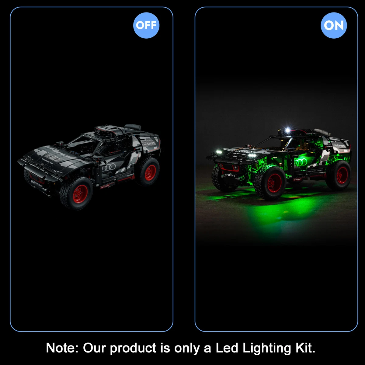 Hilighting LED Light Kit for LEGO Technic Audi RS Q e tron Car