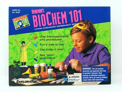 Beakmans World 1995 Biochem 101 Chemistry Experiment Set looks unused exploratoy