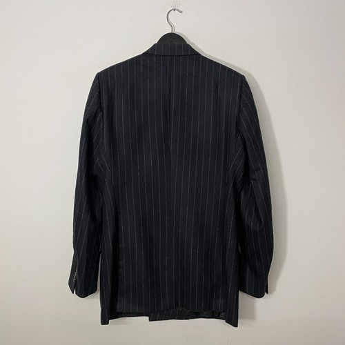 Dior Homme AW02 by Hedi Slimane Double Breasted Chalk Stripe Wool Suit Size 50 - Picture 6 of 18