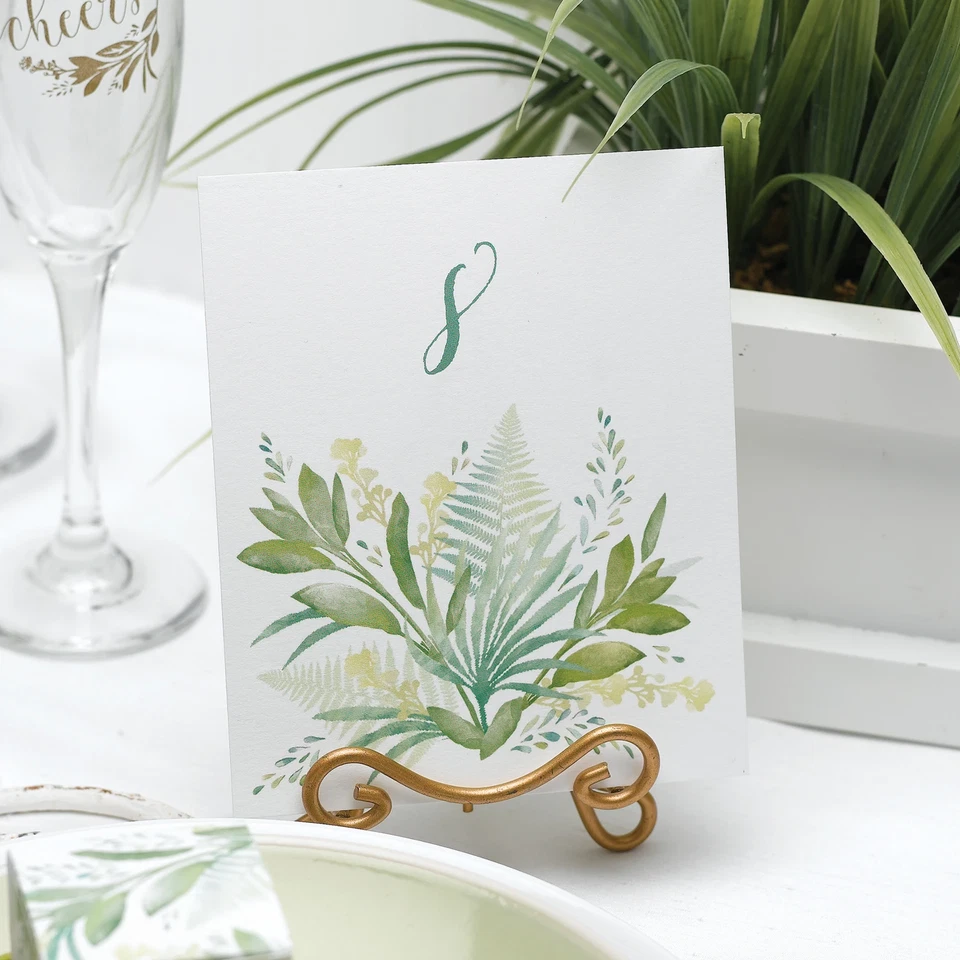 Greenery Table Number Cards - Image 2 of 2