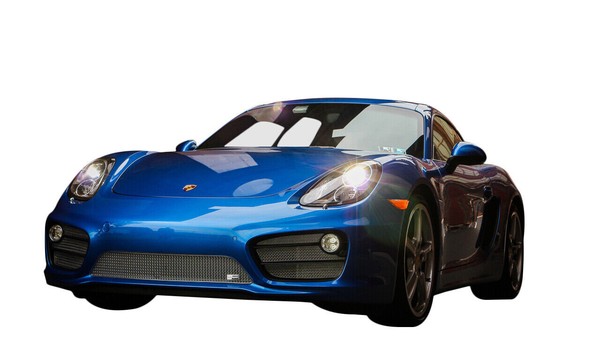 Porsche Cayman S 981 (Pdk Mit Sensoren) – Vorderer Grillsatz, Silbern (2012 Bis-image