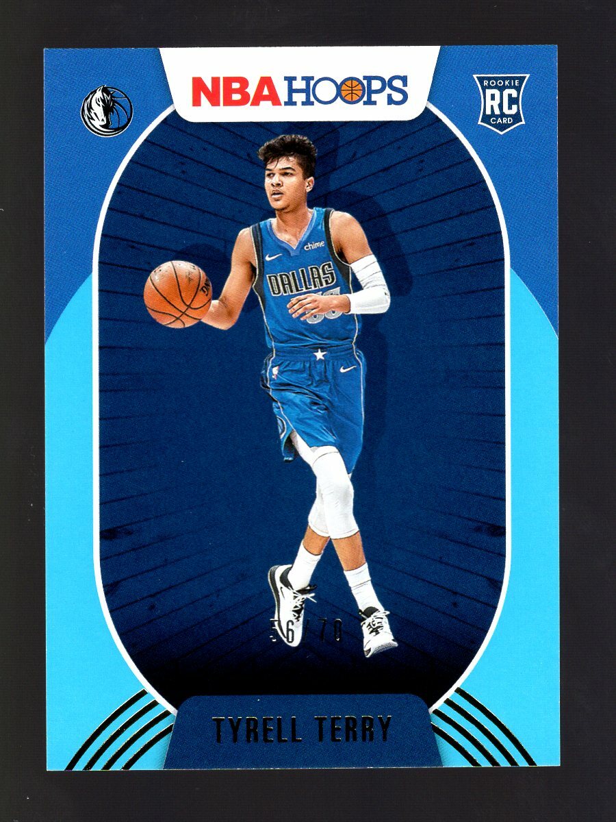 2020-21 HOOPS TEAL #218 TYRELL TERRY RC 56/70 DALLAS MAVERICKS MAVS