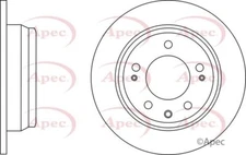 2X APEC RED DSK2672 REAR BRAKE DISCS FOR HYUNDAI KIA - SAME DAY DISPATCH