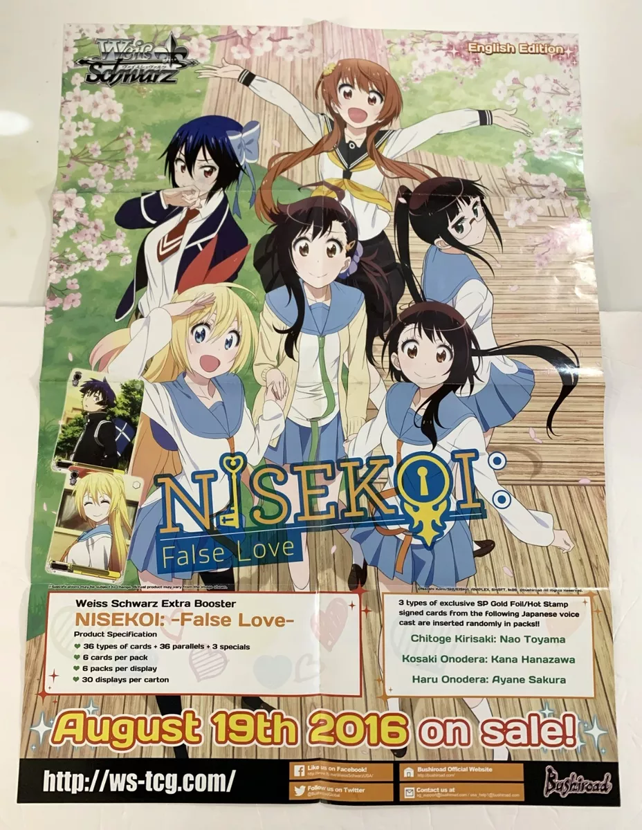 Poster Kosaki Onodera Nisekoi False Love Card Anime