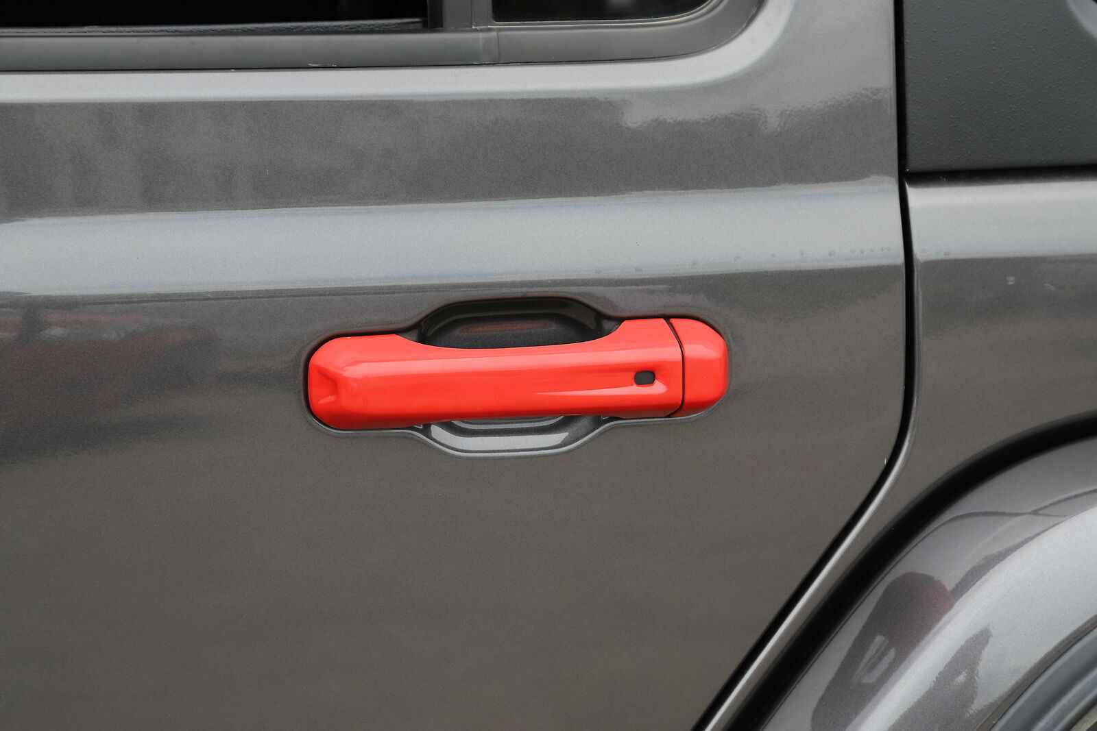 Exterior Side Door Handle Strip Trim For Jeep Wrangler JL 18-23 Bright Red 4Door