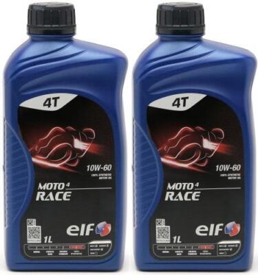 Elf Moto 4 Race 10W-60 4T Motorrad Motoröl 2x 1l = 2 Liter