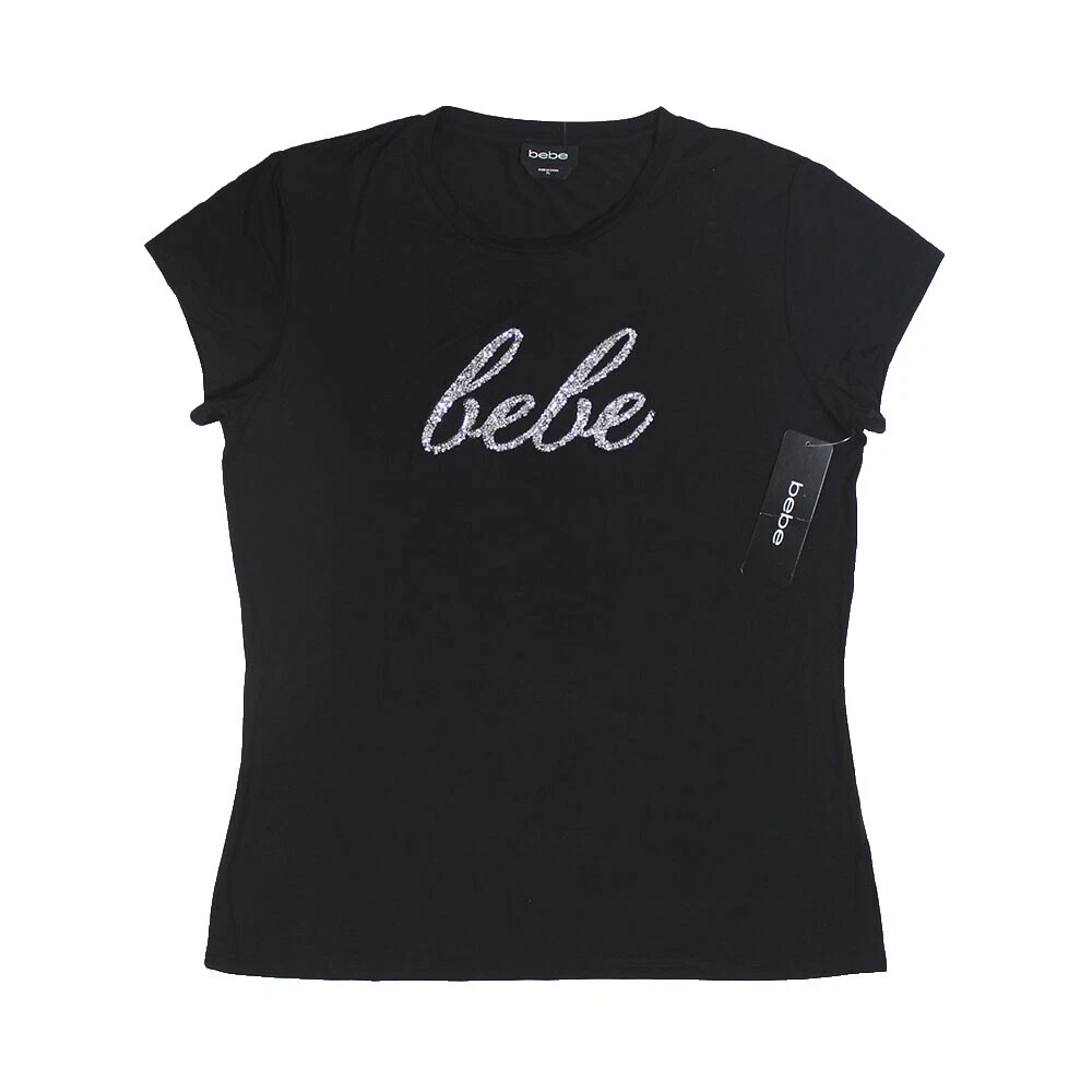 bebe Black Spandex Tops for Women