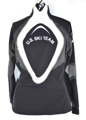 Bjorn Daehlie US Ski Team Full Zip Jacket Coat black USA Skiing Sports S women's