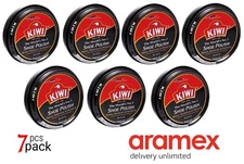 7 pcs Kiwi men shoe polish black brown lowest price shine conditioner free gift
