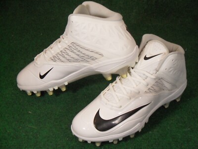 New Mens Nike Zoom Code Elite 3/4 TD Football Cleats White Black