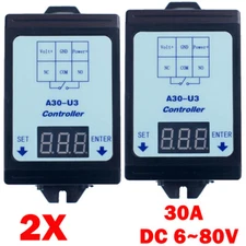 2x DC Voltage Detection Control Relay 6-80V/48V60V24V Battery Charge Discharge