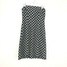 J. Crew Women's Black & White Plaid Strapless Silk Dress size 6 Party Dress BSK