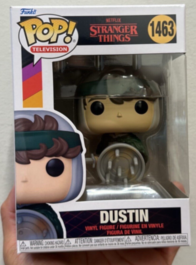 Funko Pop! Dustin #1463 Stranger Things IN HAND + Protector | eBay