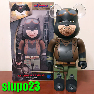 Medicom 400% Bearbrick ~ DC Comics Batman Be@rbrick Knightmare Batman Ver |  eBay