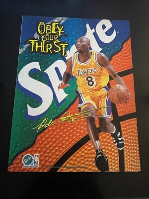 1997 Sprite Kobe Bryant Obey Your Thirst Store Display 30.5 x 23