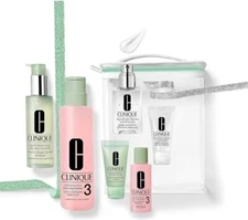 New Clinique Great Skin Everywhere 3-step Set For combination Oily Skin 6Pc