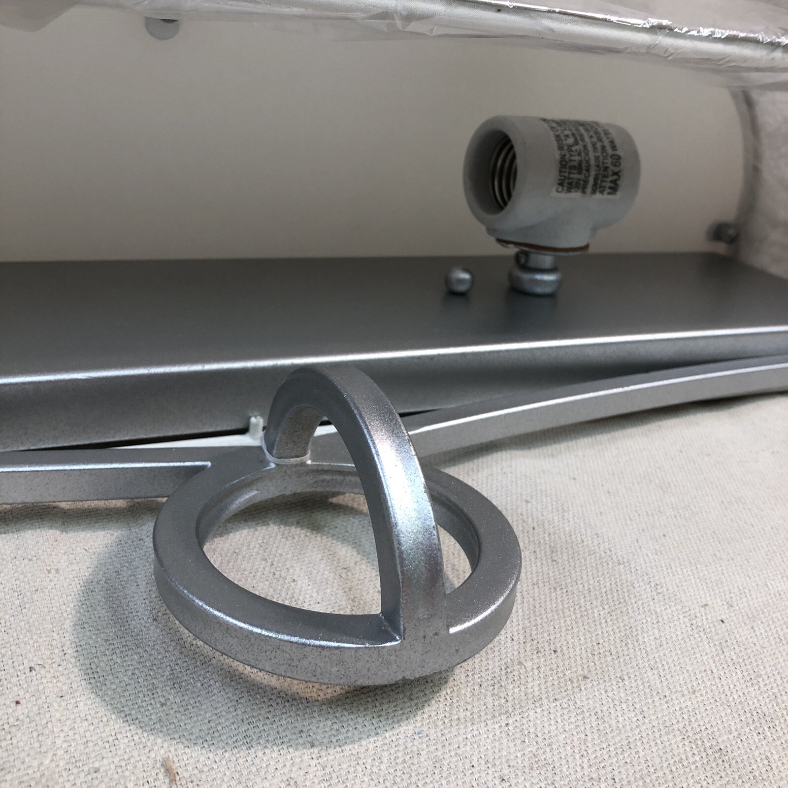 Feiss Parchment Park 4Light Dark Silver Vanity Wall Light VS21204SL