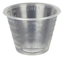 10- 1oz 30ml Graduated Plastic Mix Cups Paint Hobby Airbrush Mixing Universal