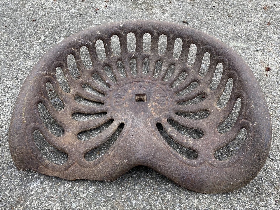 Antique Cast Iron Champion Tractor Seat Implement Seat 19"x16" eBay