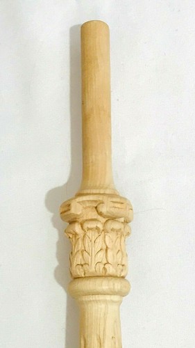 RDP-8008B Ahorn 37" x 2" Schnitzerei Baluster konisches Design, geschnitztes Holz Baluster - Bild 6 von 6