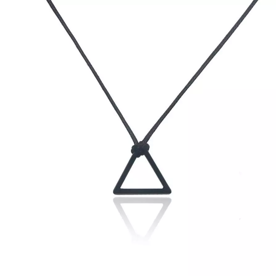 Anime Chainsaw Man Necklace Denji Cosplay Triangular Pull Ring