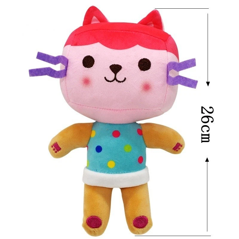 Gabby's Dollhouse, 8-inch MerCat Purr-ific Plush Toy, Kids Toys for Ages 3  and up