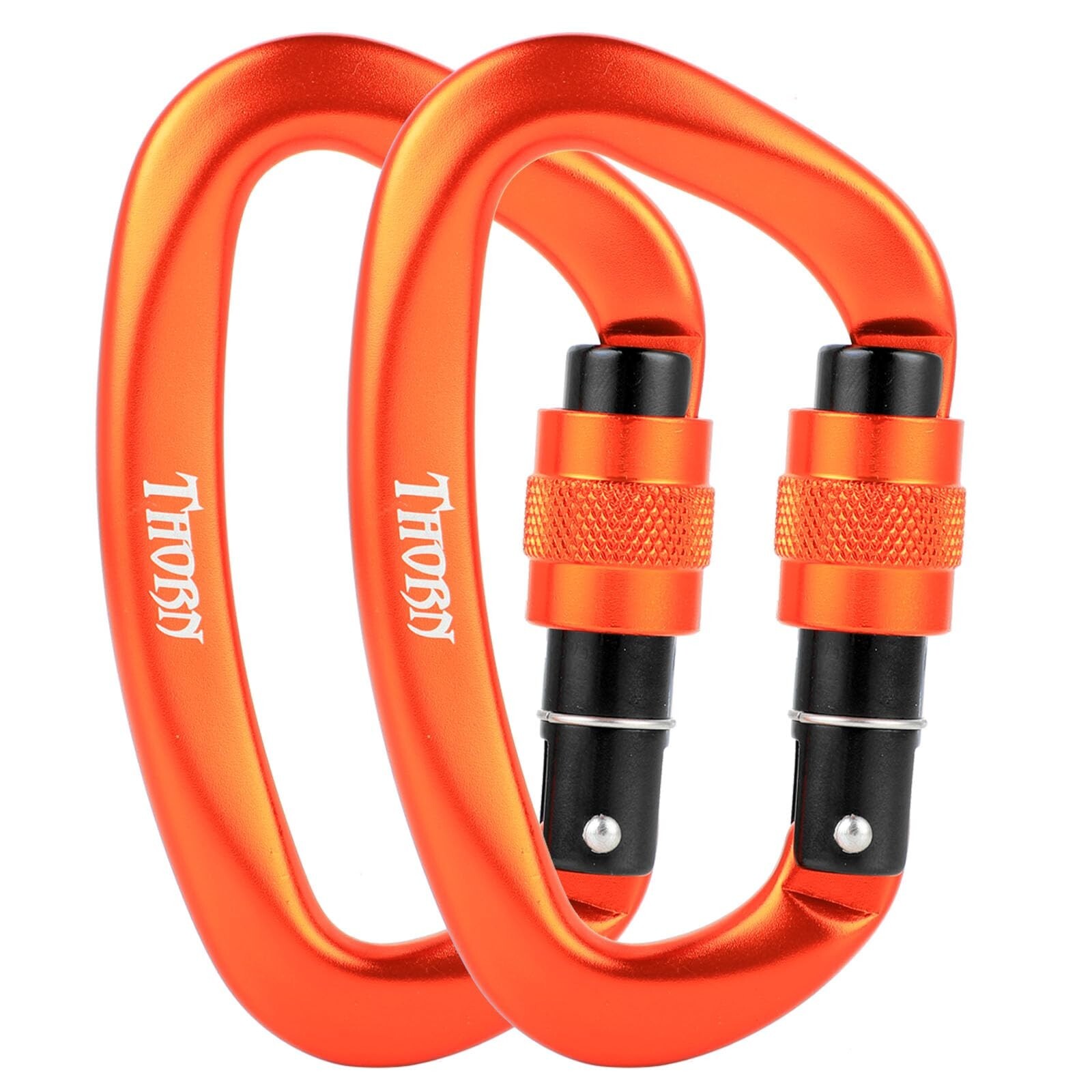 Climbing Locking Carabiner Clip Rappelling - Thorn 25KN Heavy Duty ... Fast Ship