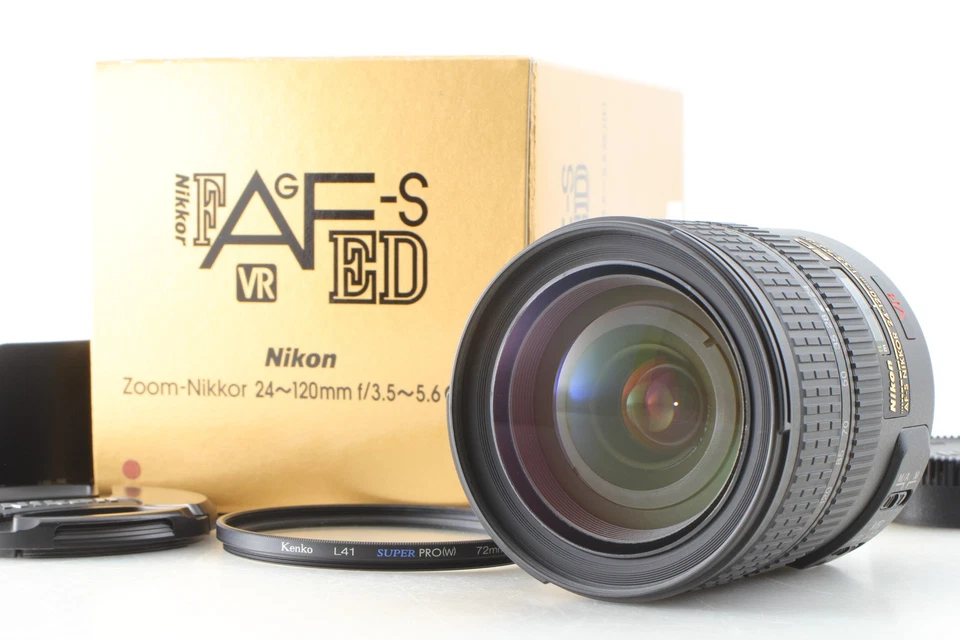 [Sin usar en CAJA] Lente Nikon AF-S Nikkor 24-120 mm f/3,5-5,6 G VR ED IF de JAPÓN Foto 3 de 4