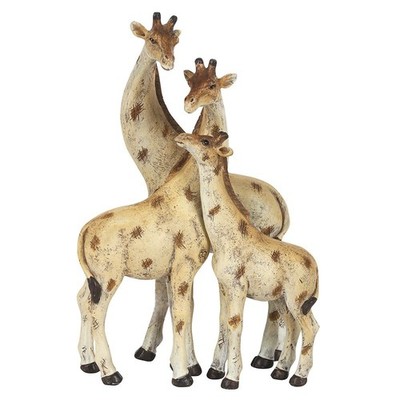 Giraffe Familie Ornament Figur Wildtiere Dschungel Tiere Liebe