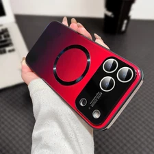 Gradient Glass MagSafe Case Lens Protector For iPhone 17 16 15 14 13 12 Pro Max